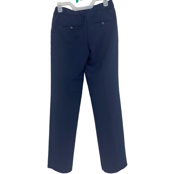 Catos Dress Pant Navy Blue Trousers Unhemmed Classic Front Pockets Contemporary - Picture 2 of 5